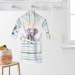 Детски халат Wild Elephant DF печат с качулка M